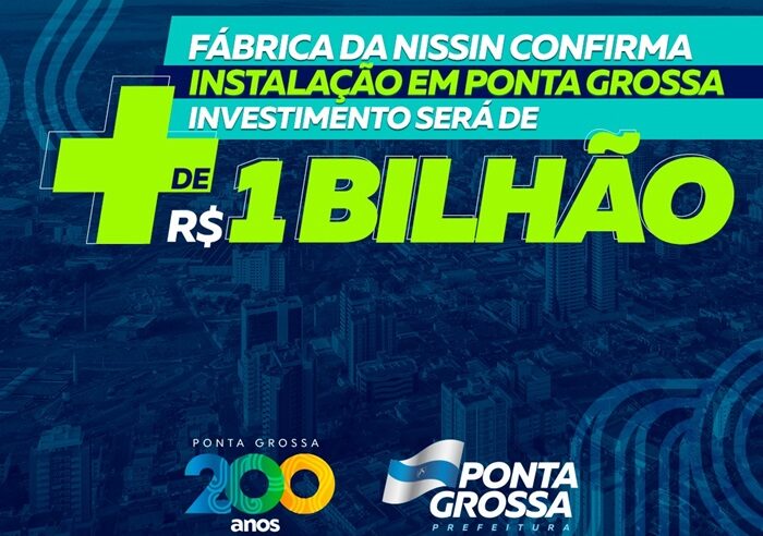 Elizabeth e Ratinho Jr. oficializam instalação da Nissin em Ponta Grossa