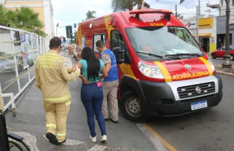 Acidente em cruzamento deixa mulher ferida na região Central