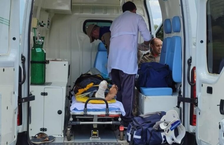 Homem fica gravemente ferido após ser atropelado em rodovia, em Ponta Grossa