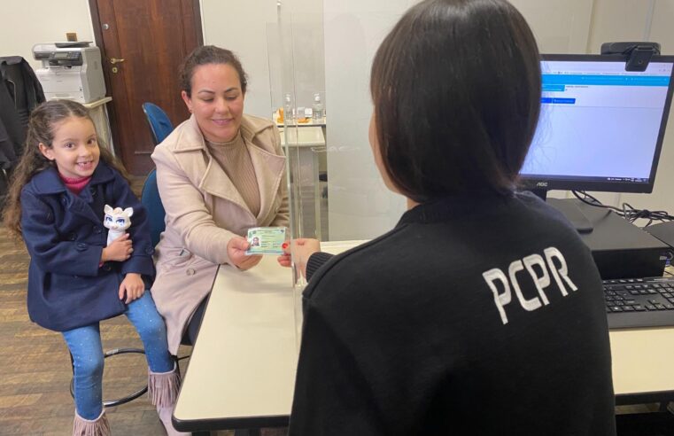 Após antecipar mudança, PCPR já emitiu 130 mil Carteiras de Identidade Nacional