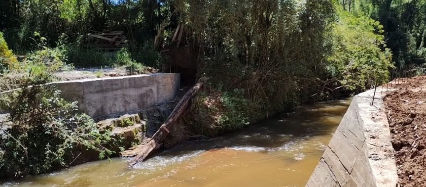 Prefeitura de Tibagi finaliza primeira parte da obra na ponte do Barreiro