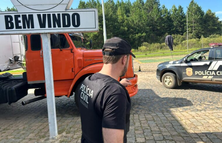 Polícia Civil de Piraí do Sul prende dois por furto de 7 mil litros de diesel em posto de combustível