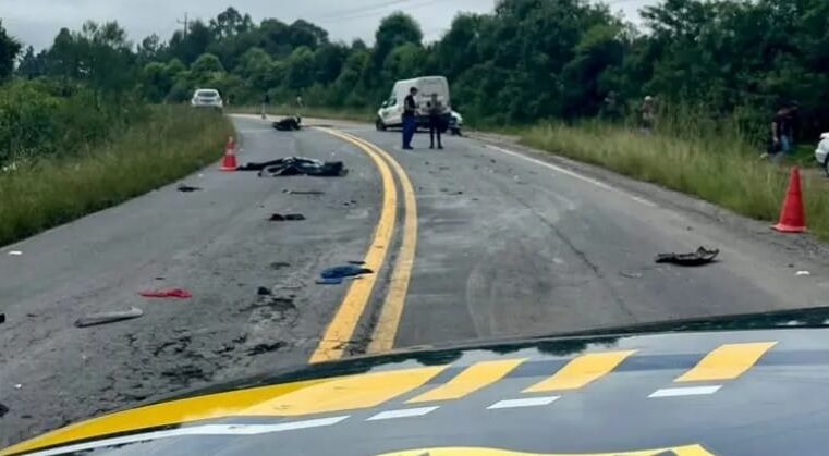 Motociclista morre em acidente na BR-153, no Paraná