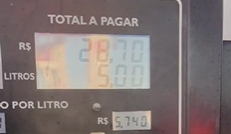 Cliente denuncia golpe em posto de combustível, em Ponta Grossa