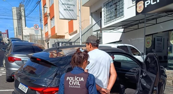 Equipe da Delegacia da Mulher prende homem acusado de abusar sexualmente da enteada em Ponta Grossa