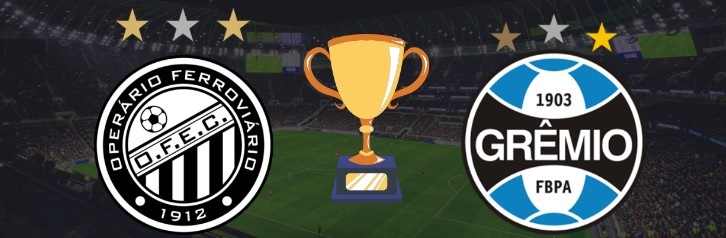 JOGÃO: Operário enfrenta o Grêmio hoje a noite no GK!