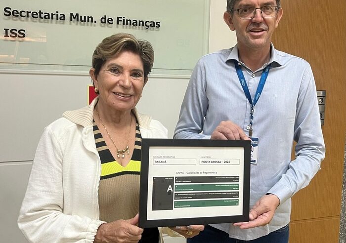 Ponta Grossa conquista, pelo 4º ano consecutivo,  Nota “A” em capacidade de pagamentos