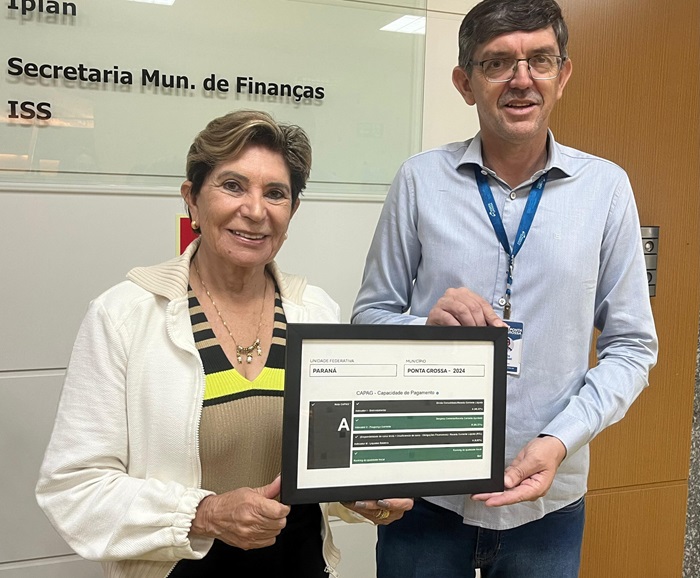 Ponta Grossa conquista, pelo 4º ano consecutivo,  Nota “A” em capacidade de pagamentos