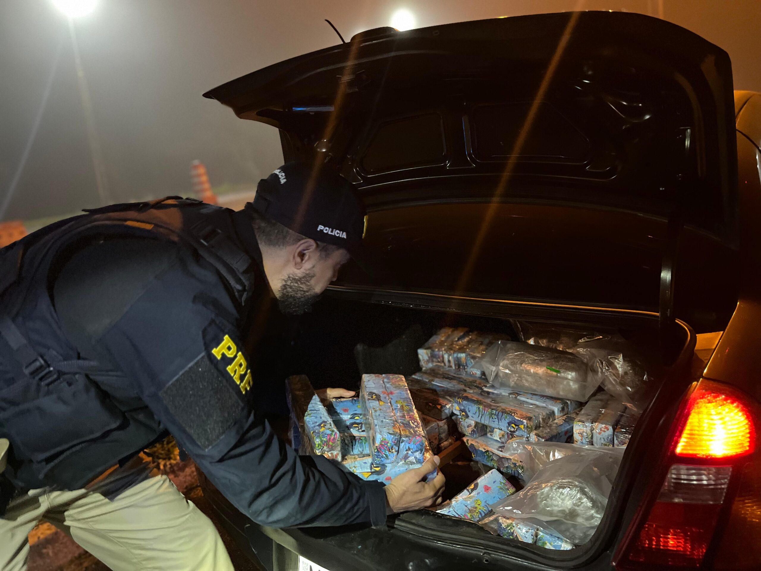 PRF apreende mais de 1,8 toneladas de maconha em Guarapuava