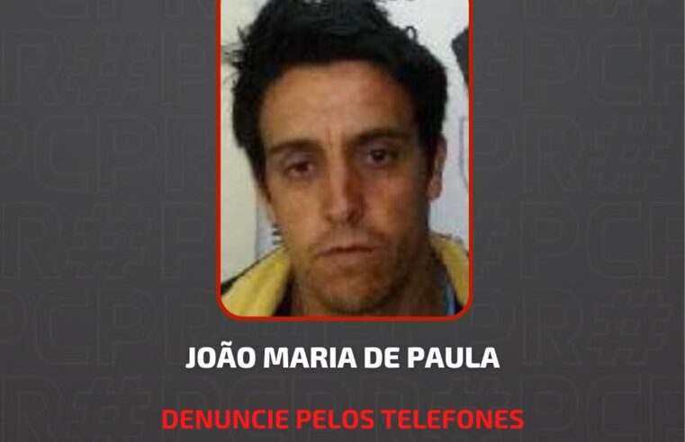 Polícia Civil divulga foto de homem condenado por estupro de sobrinha, em Teixeira Soares