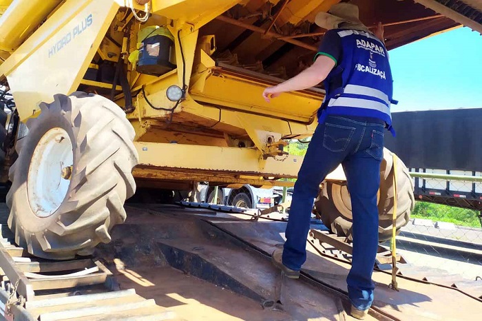 Para prevenir pragas, Adapar normatiza acesso de máquinas agrícolas ao Paraná