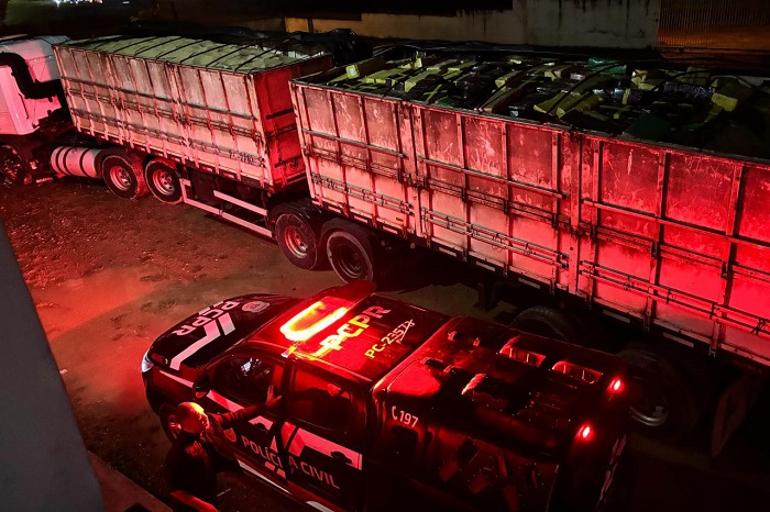 Polícia Civil apreendeu 630 quilos de cocaína no 1º semestre