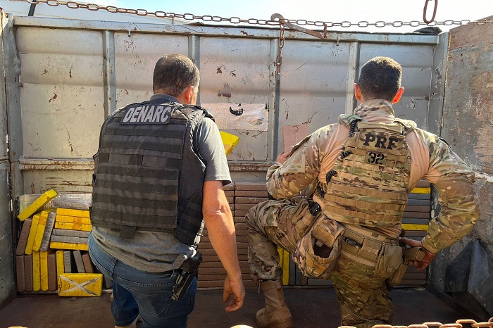 PCPR e PRF apreendem 154 quilos de cocaína em Cascavel