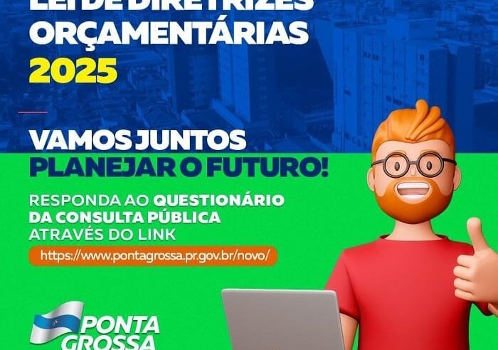 Prefeitura abre consulta pública para definir prioridades no orçamento 2025
