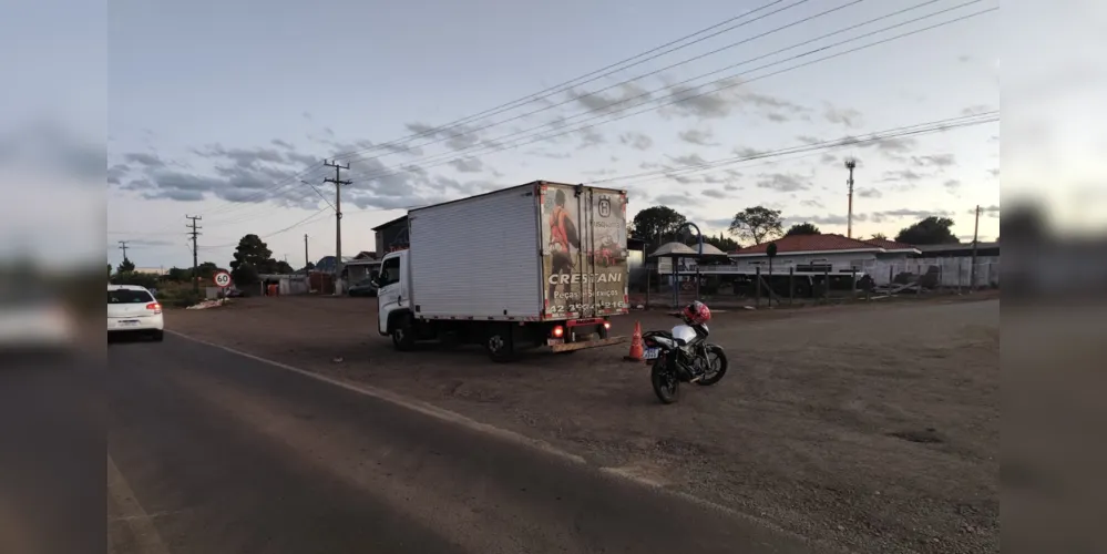 Acidente na PR-170 em Guarapuava deixa motociclista ferida