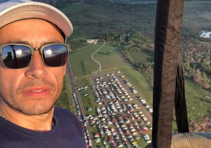 Leandro Chemin é o campeão paranaense de balonismo