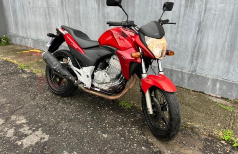 MOTOCICLETA FURTADA É RECUPERADA