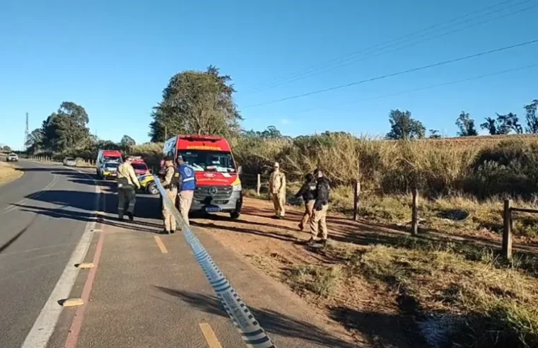 Homem é baleado e morto às margens de rodovia em Ponta Grossa