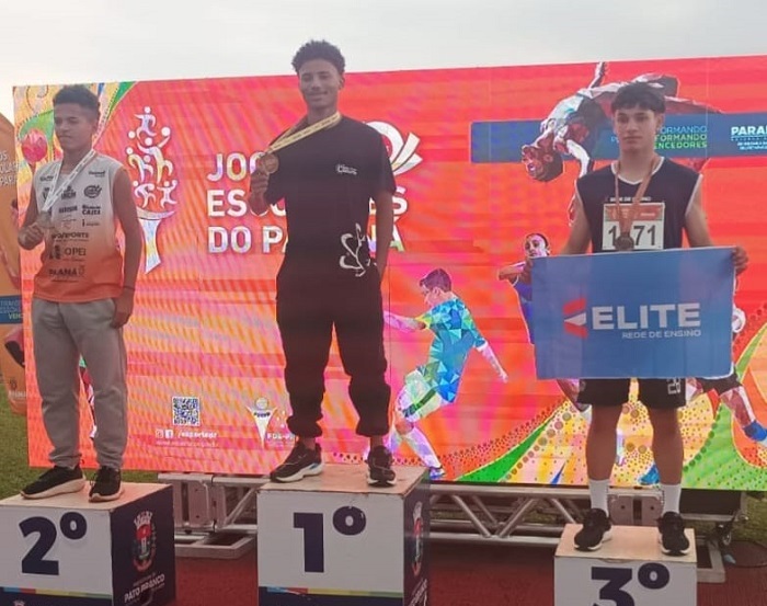 MURILO CARDOZO GARANTE BRONZE NO ATLETISMO DOS 70º JEPS