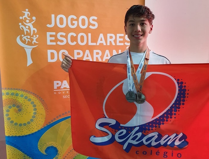 FELIPE KRAVCHYCHYN TRAZ PRATA E BRONZE DOS 70º JEPS