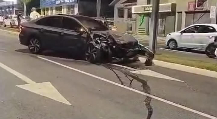 Motorista que causou acidente grave estava embriagado e não possui CNH, diz Polícia