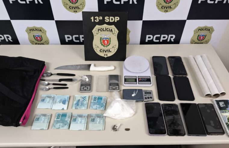 PCPR PRENDE TRÊS PESSOAS EM AÇÃO CONTRA O TRÁFICO DE DROGAS EM PONTA GROSSA