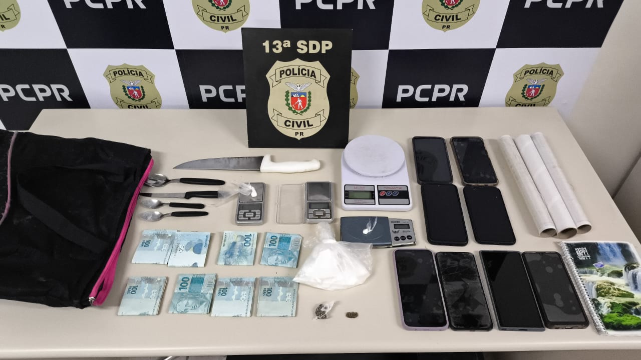 PCPR PRENDE TRÊS PESSOAS EM AÇÃO CONTRA O TRÁFICO DE DROGAS EM PONTA GROSSA