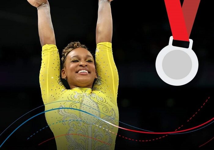 MEDALHA DE PRATA PARA REBECA ANDRADE EM PARIS