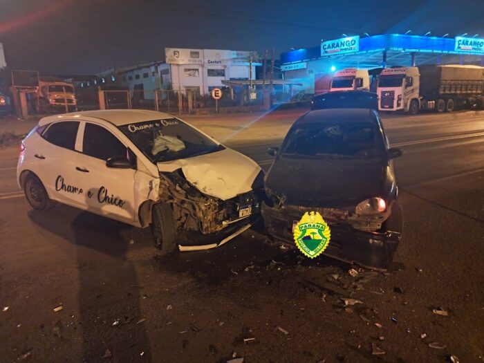 PR-340: COLISÃO FRONTAL DEIXA DOIS FERIDOS EM CASTRO