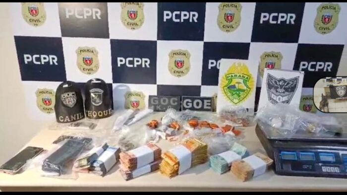 SUSPEITO DE SER O PRINCIPAL FORNECEDOR DE DROGAS DA VILA FRANCELINA É PRESO EM FLAGRANTE EM AÇÃO DA POLÍCIA CIVIL E GUARDA CIVIL MUNICIPAL DE PONTA GROSSA