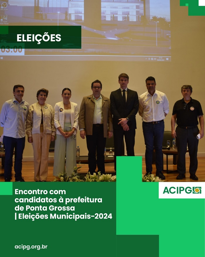 CANDIDATOS RESPONDEM QUESTIONAMENTOS EM ENCONTRO NA ACIPG