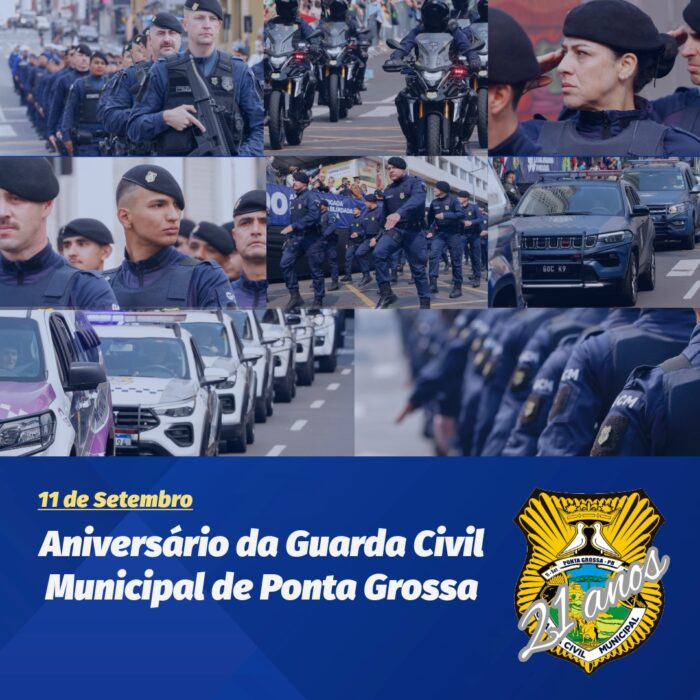 GUARDA MUNICIPAL DE PONTA GROSSA COMPLETA 21 ANOS DE DEDICAÇÃO À CIDADE