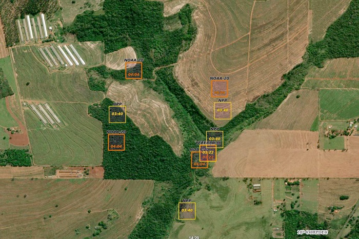 IMAGENS DE SATÉLITE AUXILIAM NO COMBATE DE INCÊNDIOS