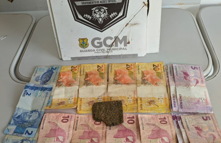 ADOLESCENTE APREENDIDO COM DROGAS E DINHEIRO EM PONTA GROSSA