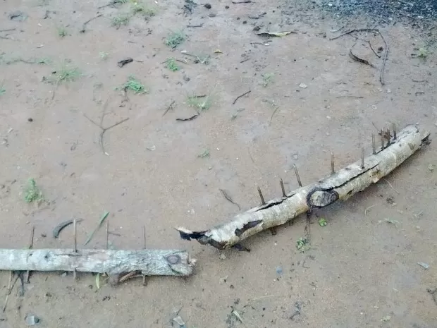 VIZINHO É ACUSADO DE INVADIR TERRENO E INSTALAR ARMADILHA COM PREGOS