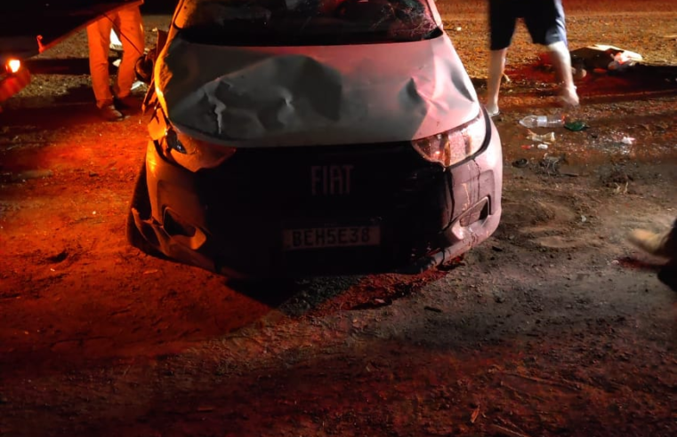 COLISÃO NA PR-151 DEIXA CAMINHONETE CAPOTADA EM PONTA GROSSA