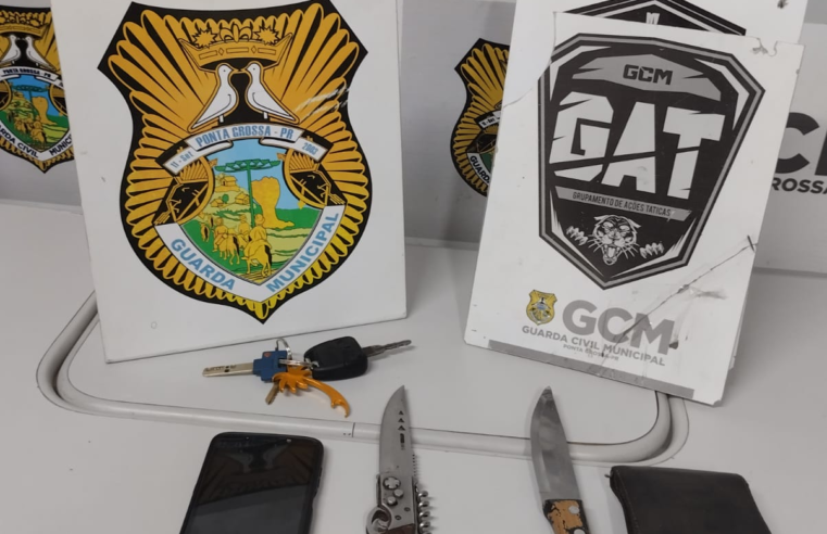 TRIO, INCLUINDO DOIS MENORES, É PRESO POR ROUBO E AGRESSÃO NO CENTRO DE PONTA GROSSA