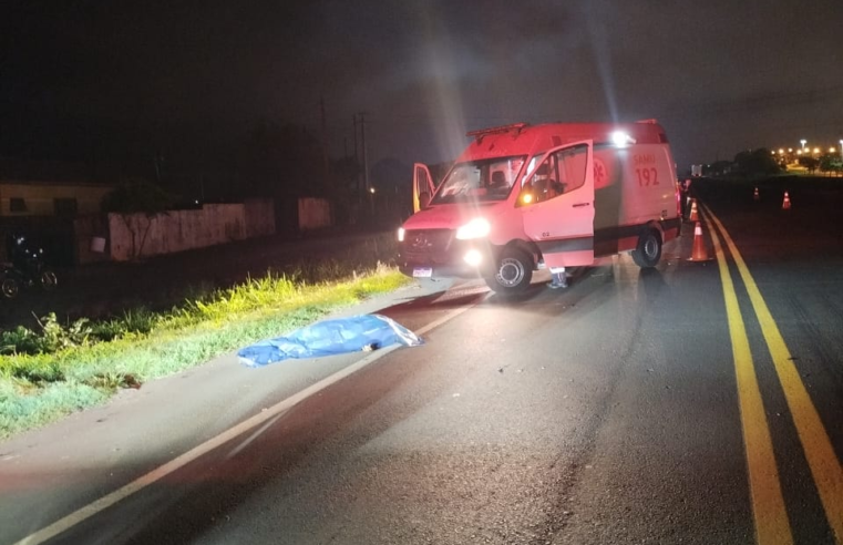 ATROPELAMENTO COM MORTE EM ARAPOTI: VÍTIMA AINDA NÃO IDENTIFICADA