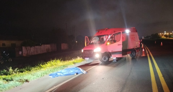 ATROPELAMENTO COM MORTE EM ARAPOTI: VÍTIMA AINDA NÃO IDENTIFICADA