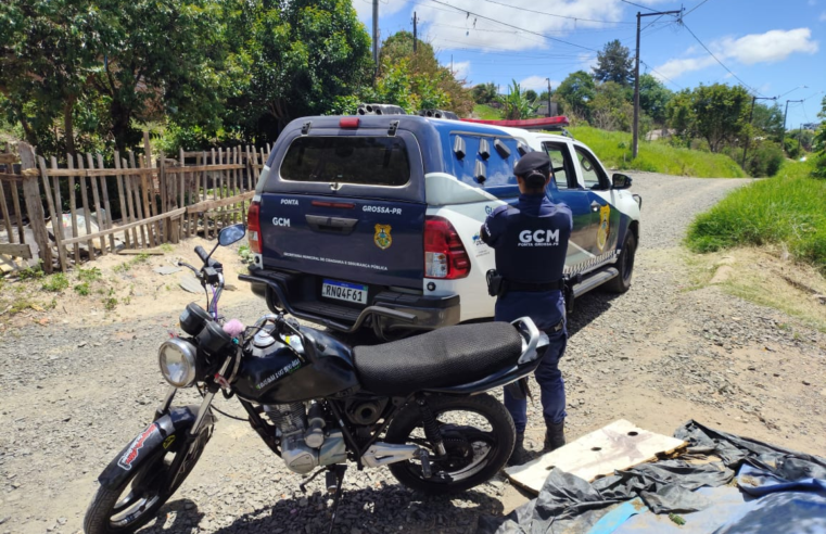 MOTO ROUBADA É RECUPERADA E SUSPEITO DETIDO EM PONTA GROSSA