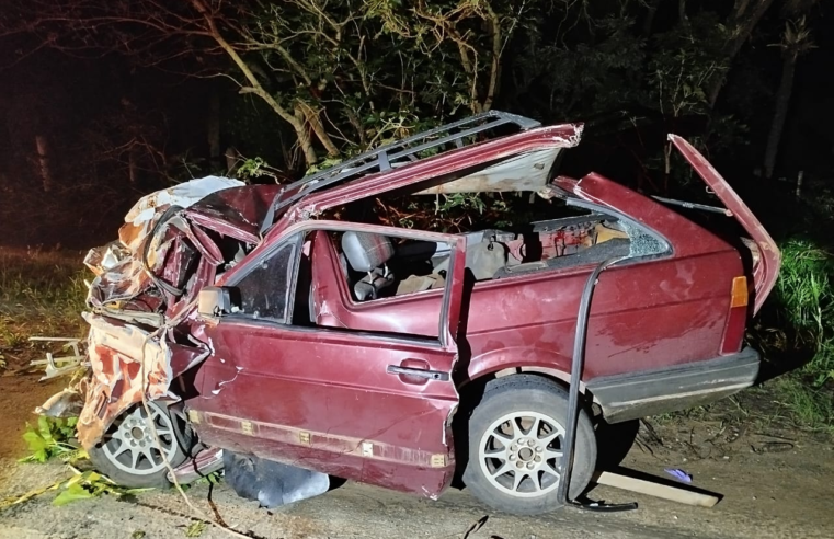ACIDENTE NA PR-239 CAUSA UMA MORTE E DEIXA UM FERIDO GRAVE