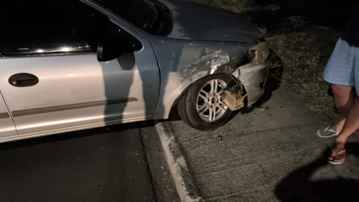 TRAFICANTE EM FUGA BATE CARRO CONTRA AUTOMÓVEL DE FAMÍLIA É PRESO