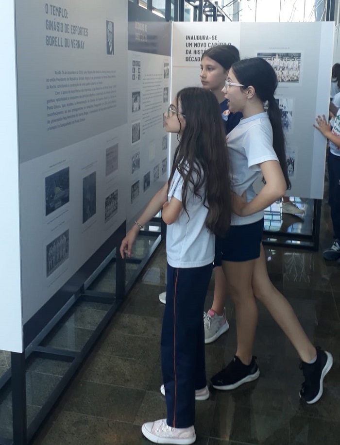 ALUNOS DO SEPAM VISITAM A MOSTRA DO MEMORIAL DO BASQUETE “96 ANOS”