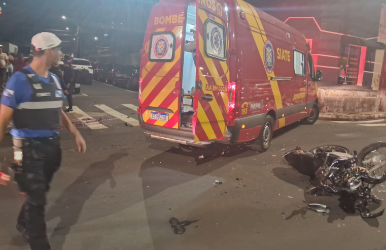 MOTOCICLISTA MORRE EM COLISÃO COM CARRO NA RUA BALDUÍNO TAQUES