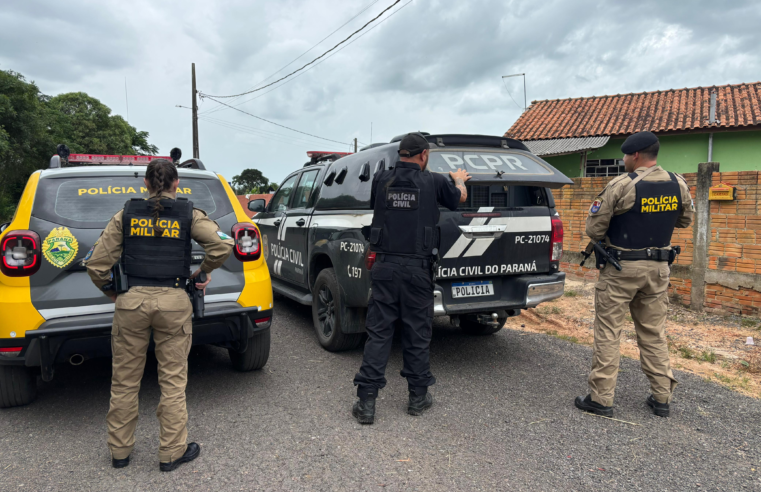 POLÍCIA CIVIL DE PALMEIRA E POLÍCIA MILITAR DE PORTO AMAZONAS, EM AÇÃO CONJUNTA E INTEGRADA, PRENDEM PREVENTIVAMENTE DOIS HOMENS