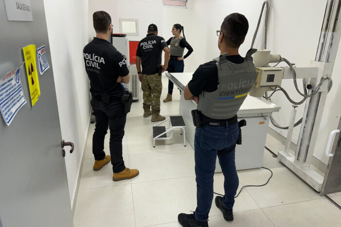 POLÍCIA CIVIL LOCALIZA EM CLÍNICA PARTICULAR MÁQUINA DE RAIO-X DOADA PARA MATINHOS