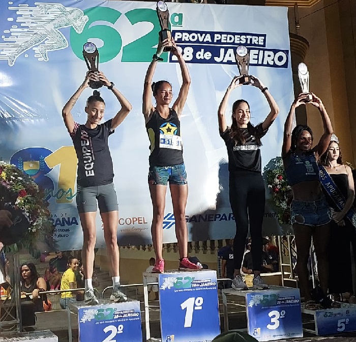 DAYAN DIAS É CAMPEÃ DOS 5 QUILÔMETROS NA PROVA 28 DE JANEIRO