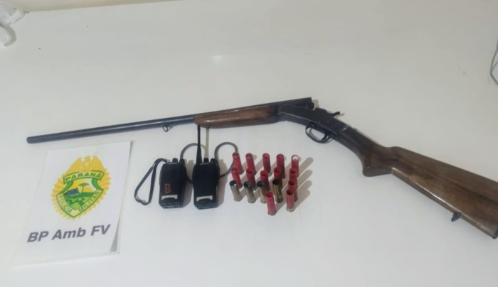 POLÍCIA MILITAR AMBIENTAL APREENDE ARMA DE FOGO