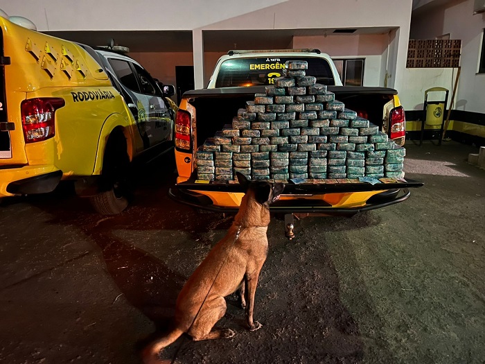 CARRETA É APREENDIDA COM 104 QUILOS DE PASTA BASE DE COCAÍNA