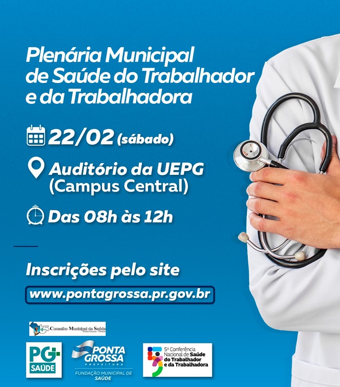 PLENÁRIA DE SAÚDE DO TRABALHADOR ACONTECE NESTE SÁBADO NA UEPG